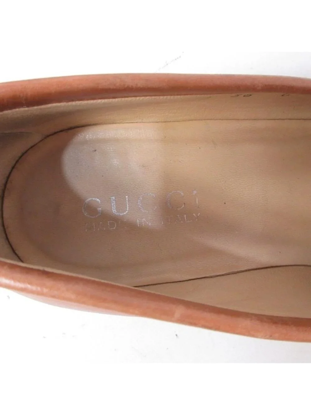 Gucci Horsebit Loafers Leather Shoes Heels Brown